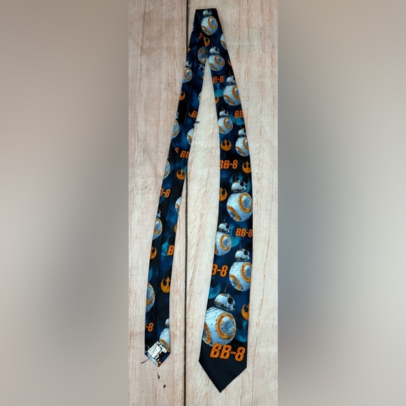 Men’s Star Wars BB8 Polyester Neck Tie Work Office Business - Picture 1 of 3